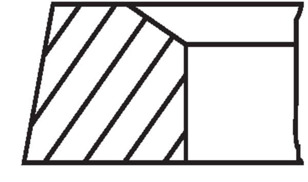 Juego de anillo para pistón MAHLE 504 01 N0
