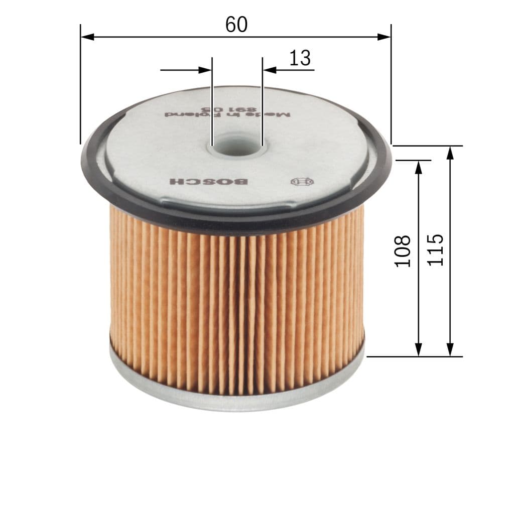Filtro combustible BOSCH 1 457 431 365