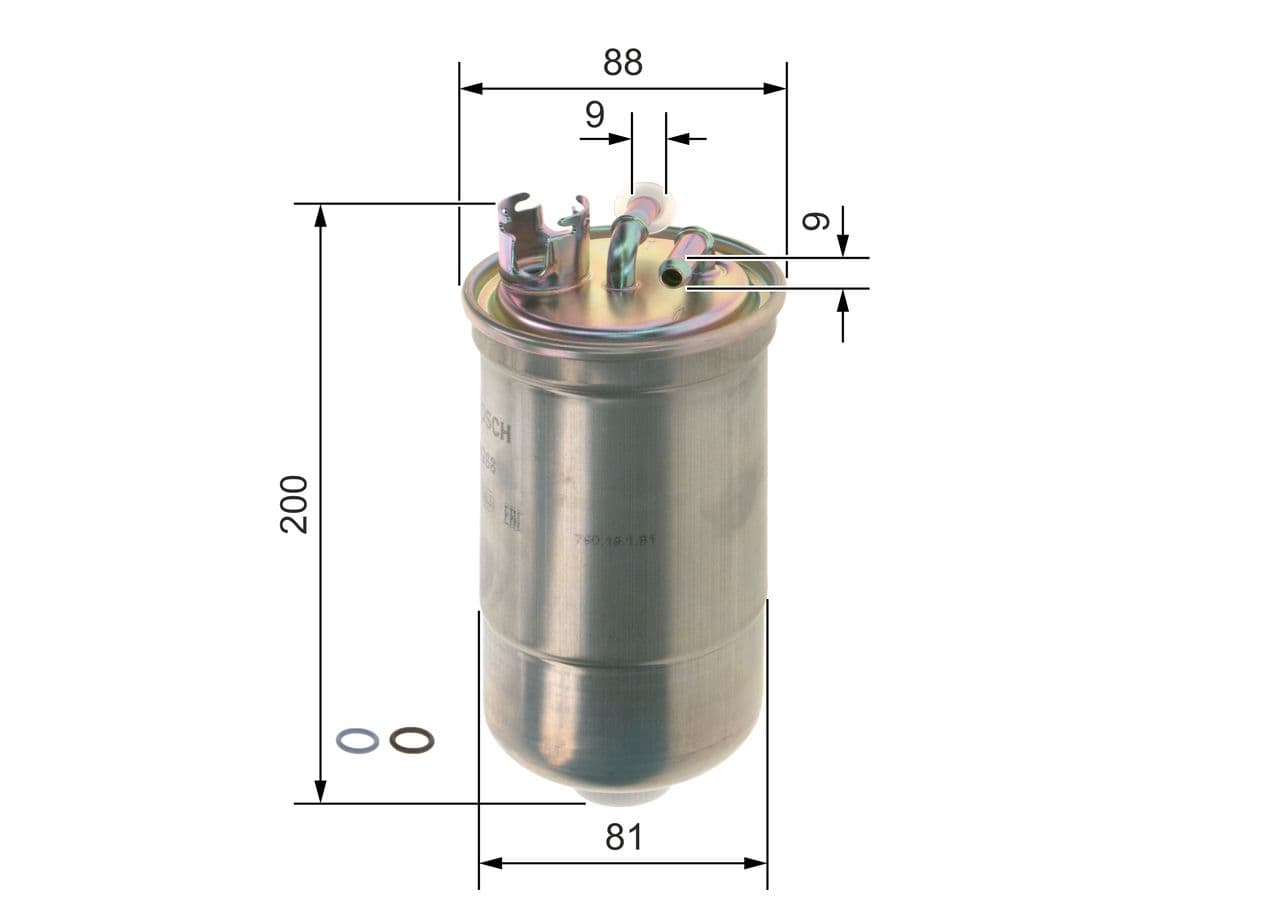 Filtro combustible BOSCH 0 450 906 384