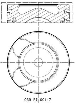Pistón MAHLE 039 PI 00117 001