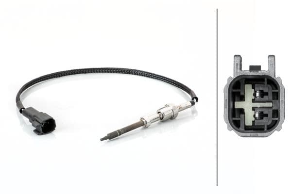 Sensor, de temperatura de gas de escape HELLA 6PT 014 494-701