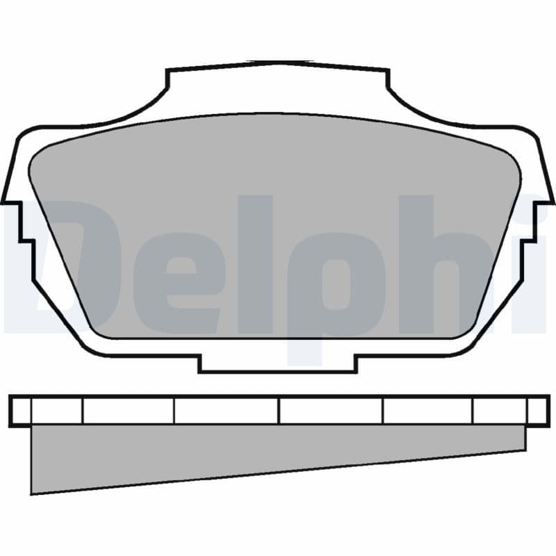 Juego de balatas de freno DELPHI LP27