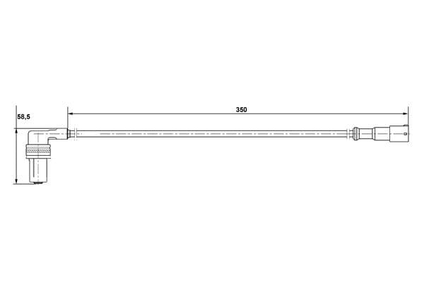 Sensor, revoluciones de la rueda BOSCH 0 265 001 134