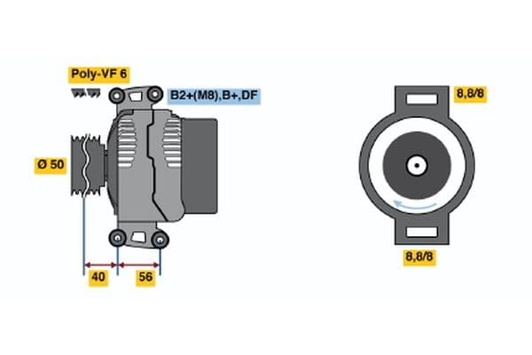 Alternador BOSCH 0 124 515 115