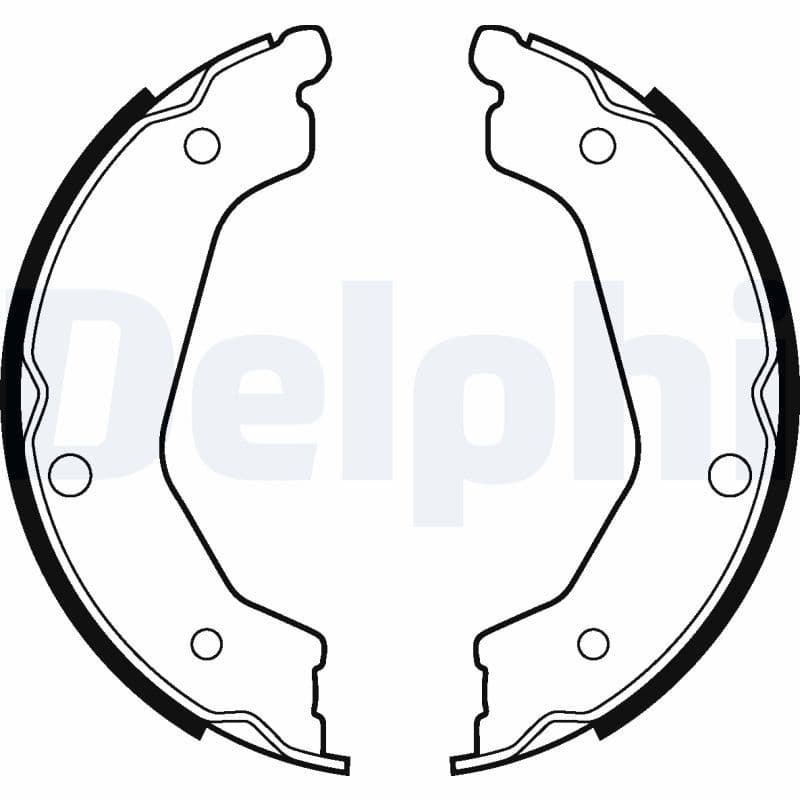 Juego de zapatas de frenos, freno de mano DELPHI LS2043