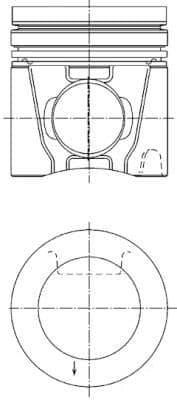 Pistón KOLBENSCHMIDT 41658600
