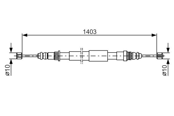 Cable de accionamiento, freno de estacionamiento BOSCH 1 987 477 778