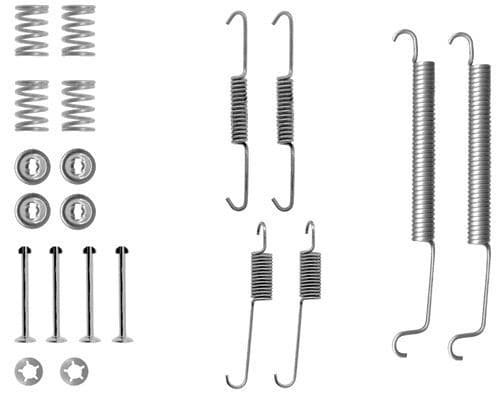 Juego de accesorios, zapatas de freno HELLA 8DZ 355 200-431