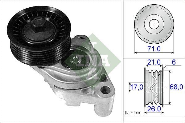 Tensor de correa, Correa poli V Schaeffler INA 534 0231 10