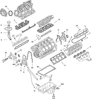 Juego completo de empaques, motor ELRING LS Gen IV LFA