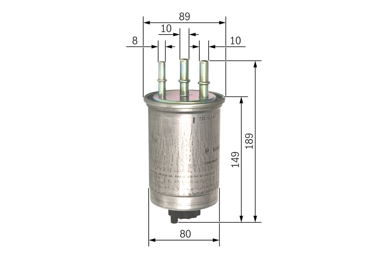 Filtro combustible BOSCH 0 450 906 511