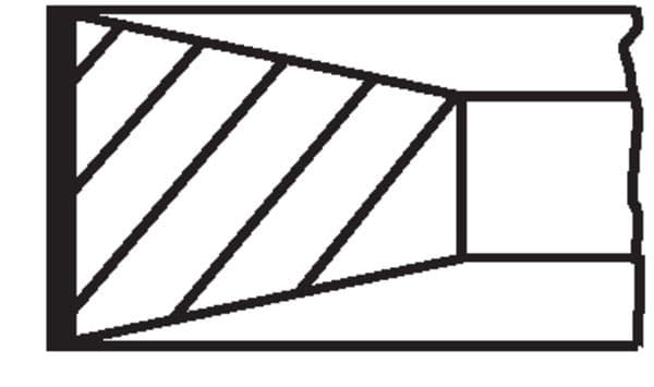 Juego de anillo para pistón MAHLE 101 98 N2