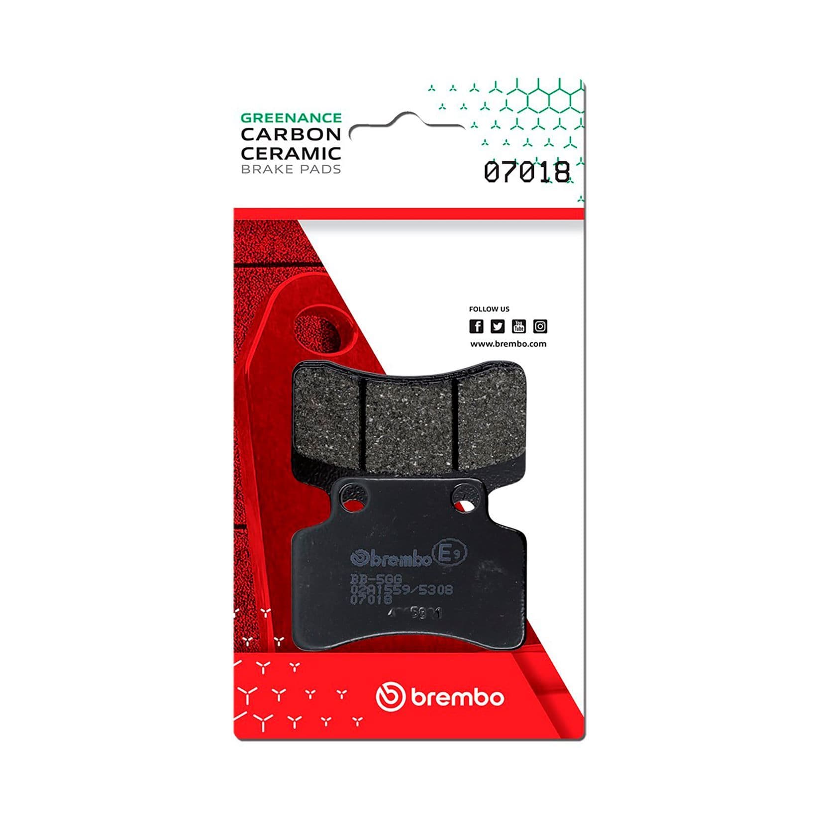 Juego de balatas de freno BREMBO 07018