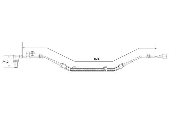 Sensor, revoluciones de la rueda BOSCH 0 265 001 275