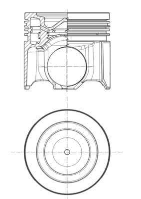 Pistón MAHLE 007 PI 00179 000