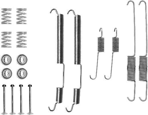 Juego de accesorios, zapatas de freno HELLA 8DZ 355 200-421