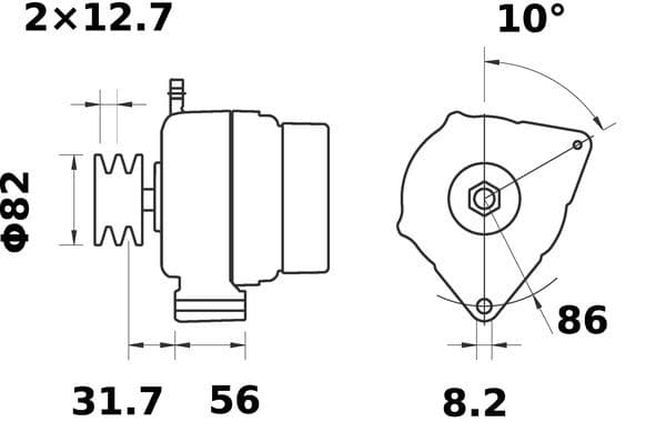 Alternador MAHLE MG 349