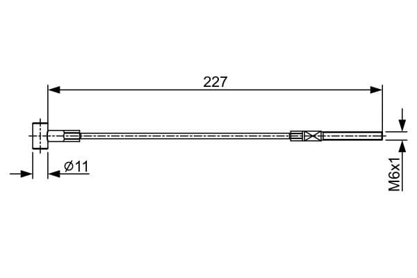 Cable de accionamiento, freno de estacionamiento BOSCH 1 987 482 578