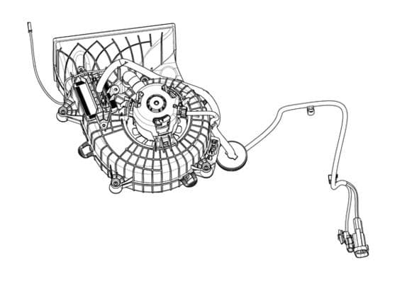 Ventilador, batería de transmisión MAHLE CFB 1 000P