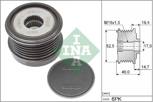 Rueda libre del alternador Schaeffler INA 535 0373 10
