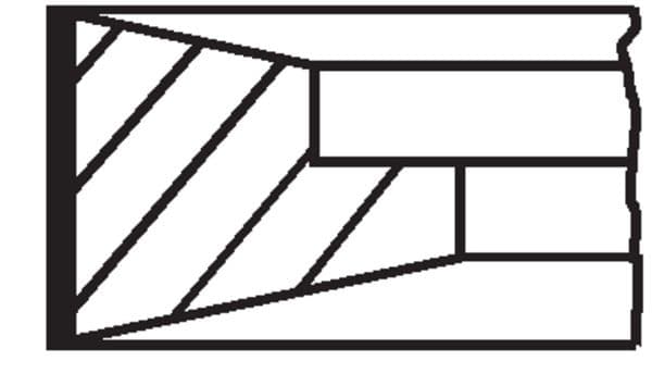 Juego de anillo para pistón MAHLE 101 91 N2