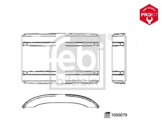 Revestimiento, pasarruedas FEBI BILSTEIN 1000079