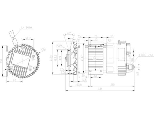 Motor eléctrico MAHLE MM 338