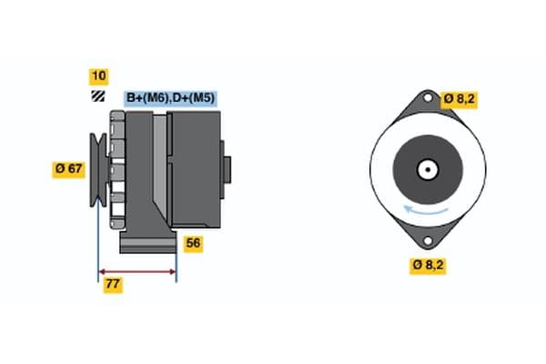 Alternador BOSCH 0 120 488 191