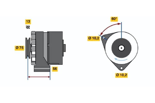 Alternador BOSCH 0 120 489 035