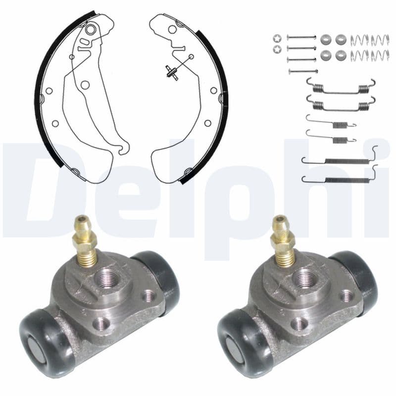 Juego de zapatas de frenos DELPHI KP942