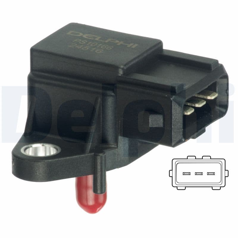Sensor, presión del colector de admisión DELPHI PS10166