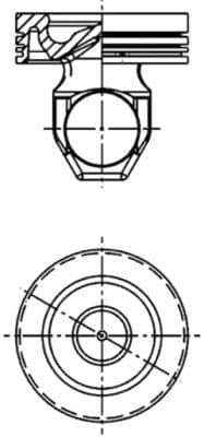 Pistón KOLBENSCHMIDT 41256600