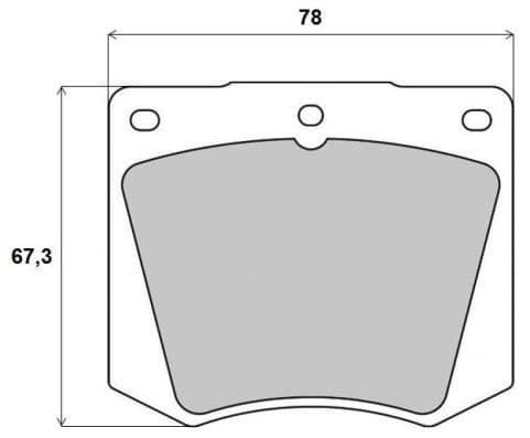 Juego de balatas de freno BREMBO P 69 001