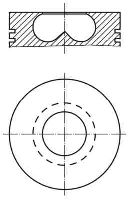 Pistón MAHLE 595 27 00