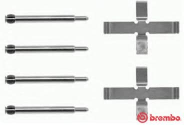 Juego de accesorios, balatas de frenos BREMBO A 02 316
