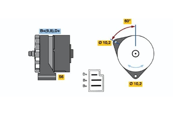 Alternador BOSCH 0 120 489 328
