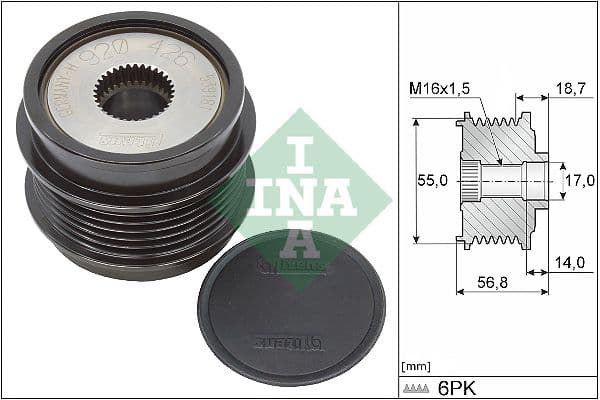 Rueda libre del alternador Schaeffler INA 535 0341 10