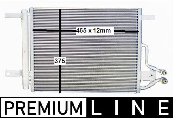 Condensador, aire acondicionado MAHLE AC 704 000P