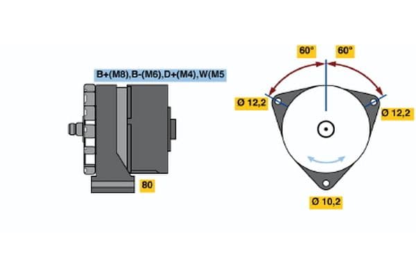 Alternador BOSCH 6 033 GB3 053