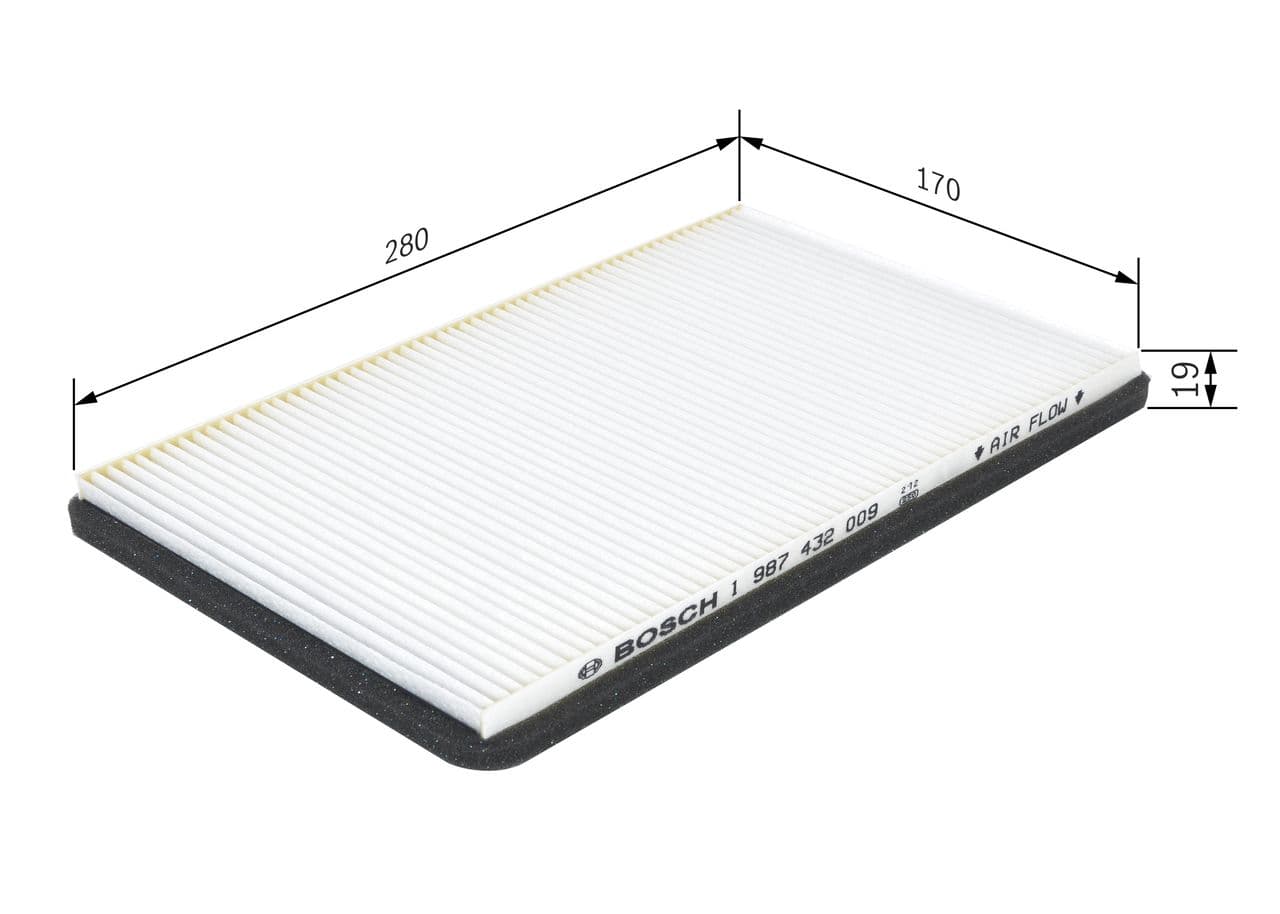Filtro, aire del interior BOSCH 1 987 432 009