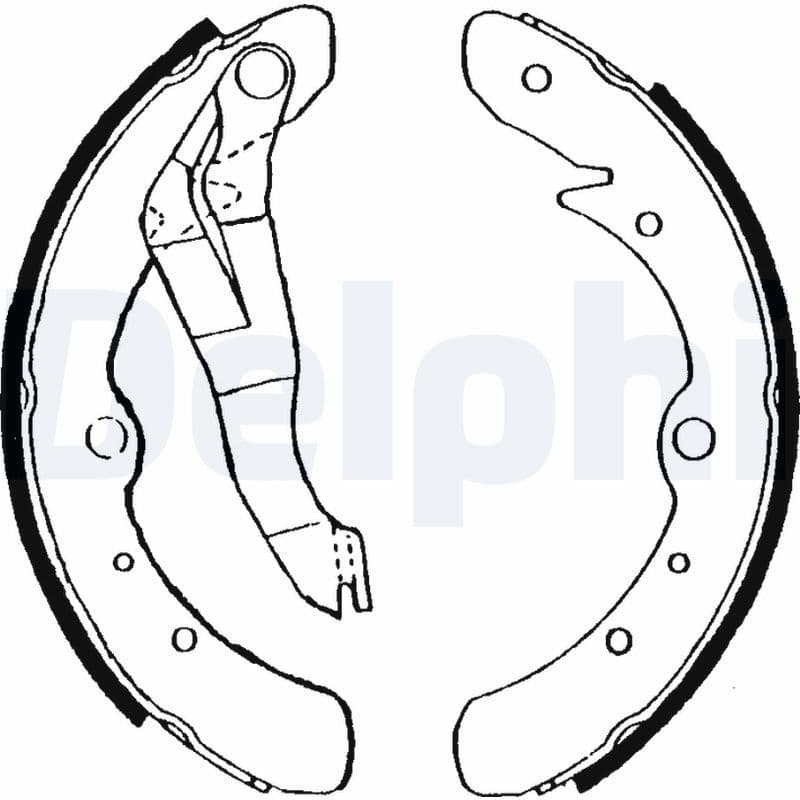 Juego de zapatas de frenos DELPHI LS1461