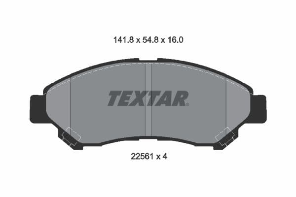 Juego de balatas de freno TEXTAR 2256101
