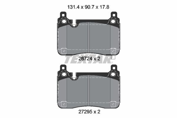 Juego de balatas de freno TEXTAR 2672401