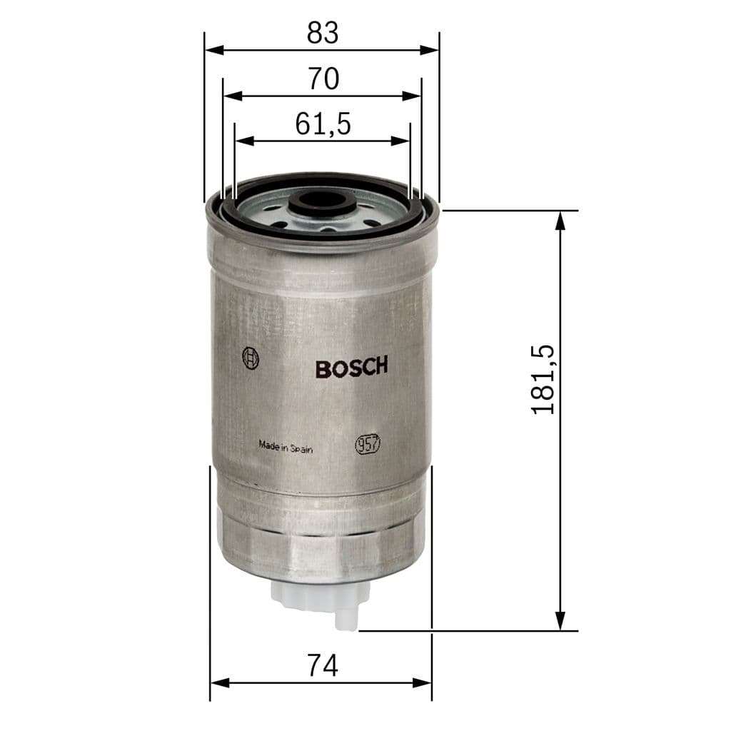 Filtro combustible BOSCH 1 457 434 150