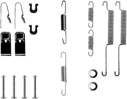 Juego de accesorios, zapatas de freno TEXTAR 97028000