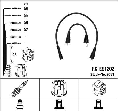 Juego de cables de encendido NGK 9031