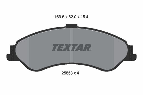Juego de balatas de freno TEXTAR 2585301