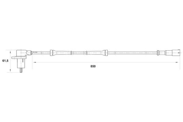 Sensor, revoluciones de la rueda BOSCH 0 265 006 364