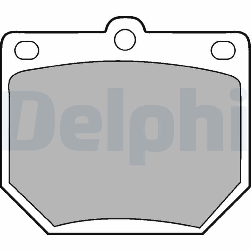 Juego de balatas de freno de mano de disco DELPHI LP78