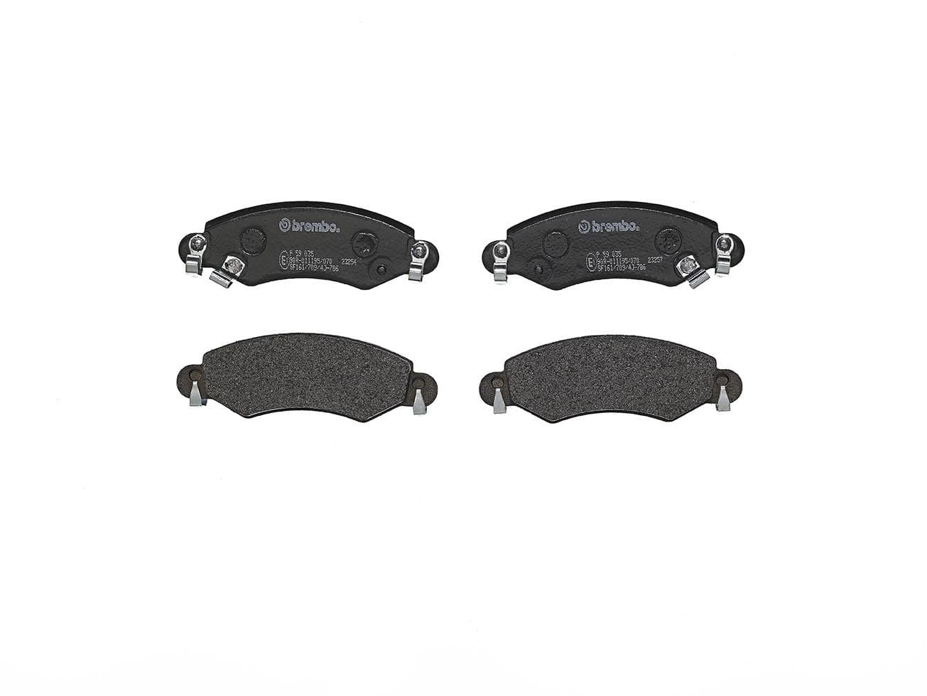 Juego de balatas de freno BREMBO P 59 035